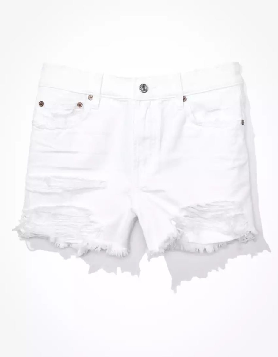 Shorts American Eagle AE Denim '90s Boyfriend Blanche Femme | HXI-22475631